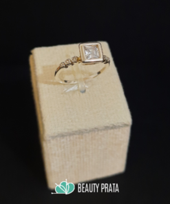 Anel Prata/Pedra Zircônia