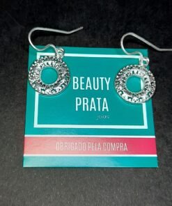 Brinco Prata Arabesco Redondo