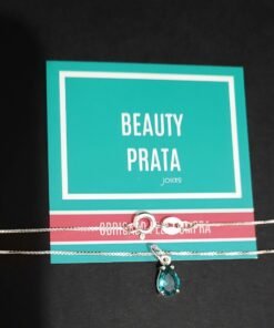 Colar Prata Gota Mini Color