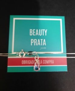Colar Prata Gota Mini Color