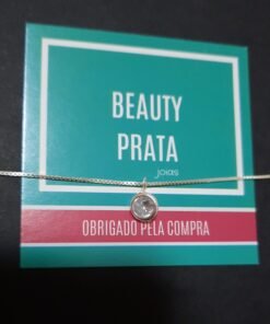 Colar Prata Ponto de Luz Redondo