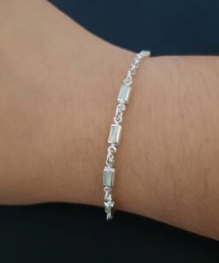 Pulseira Prata Pedrinhas de Madre Pérola - Imagem 2