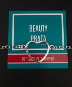 Pulseira Prata Coração
